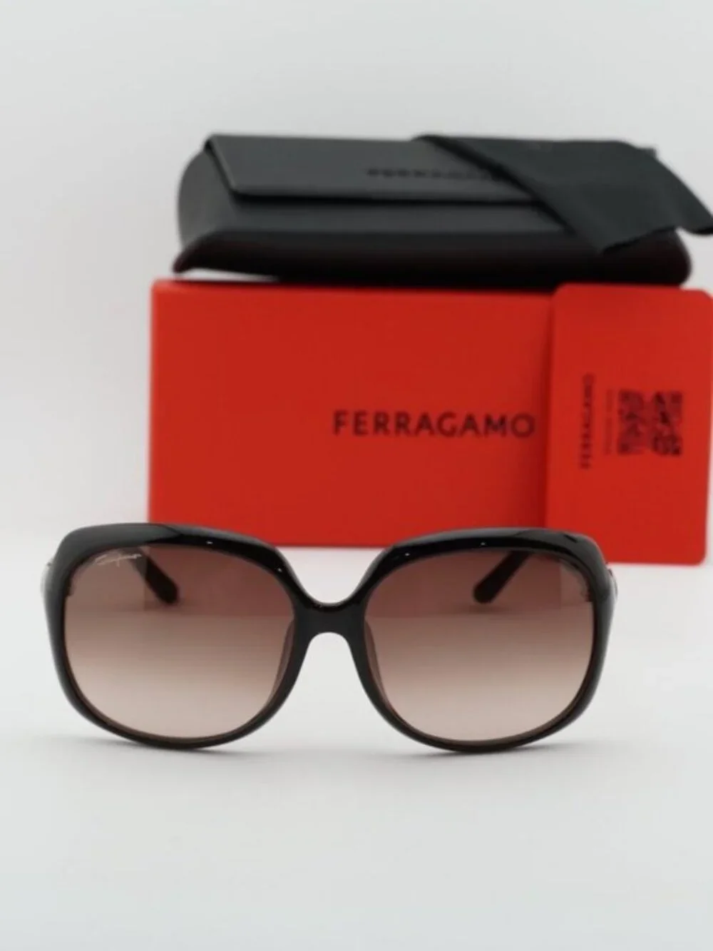 Salvatore Ferragamo SF739SA 210 Rectangle Sunglasses - Brown